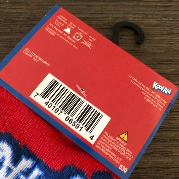 Kool-Aid men’s crew socks size 6-12 - Picture 4 of 4